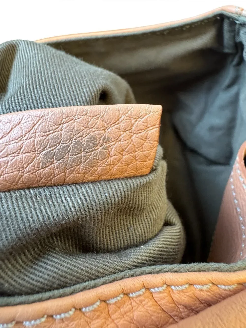 Chloe Apricot Pink Tan Brown  Leather Mini Marcie Crossbody Pouchette Bag Auth